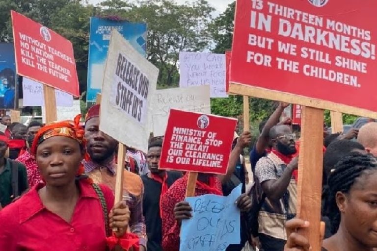 Newly Hired Teachers Protest in Accra Over Unpaid Salaries for Nearly a Year