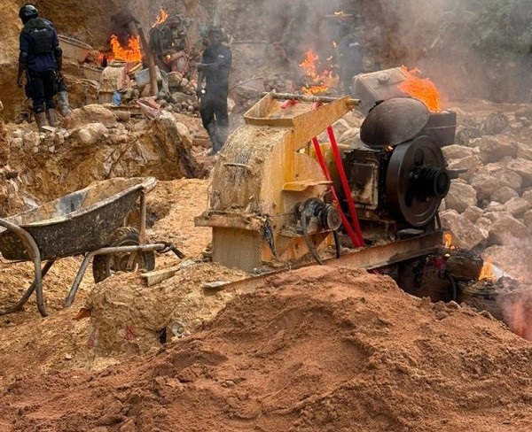 Blue Water Guards Take Down Illegal Mining Operations in Wassa Amenfi East