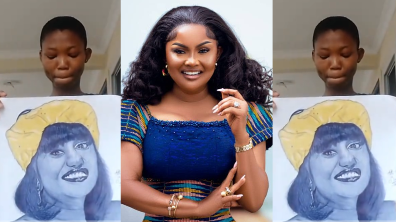 Young Artist’s Drawing of Nana Ama McBrown Receives Backlash — Her Reaction Breaks Internet