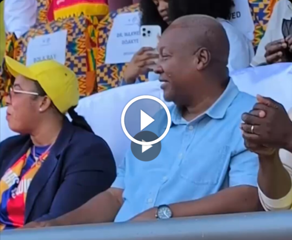 Mahama Grooves to Shatta Wale’s Hit Song at Kotoko Match