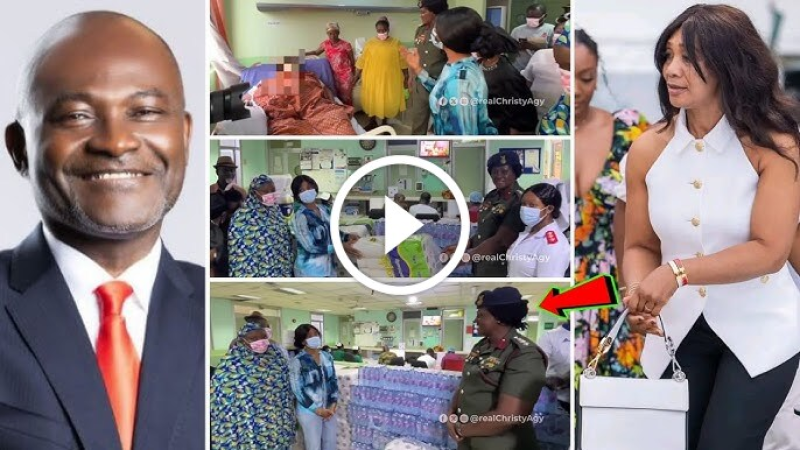 Kennedy Agyapong's Wife Visits Injured NPP Delegate with Cash and Supplies