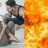 Husband attacks wife in her sleep and sets room ablaze