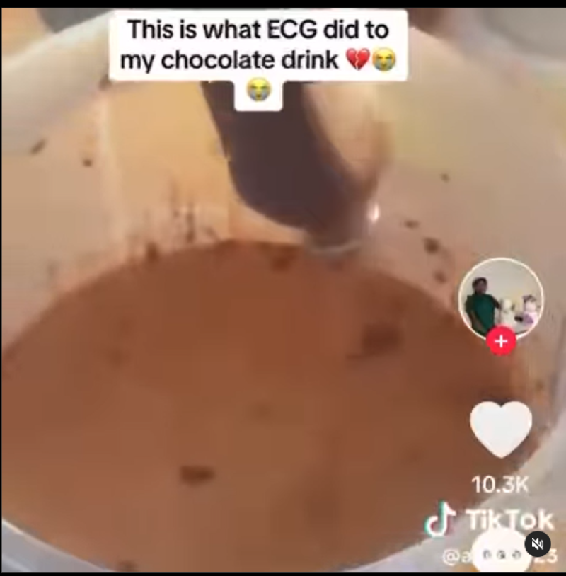 Chocolate Drink Seller Counts Losses After 'Dumsor' Destroys Products
