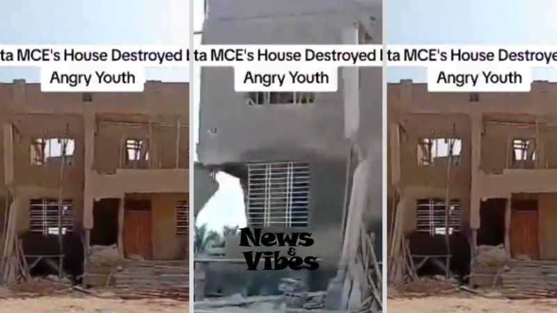 Unidentified Youth Demolish MCE's Uncompleted Building Amid Land Grab Allegations