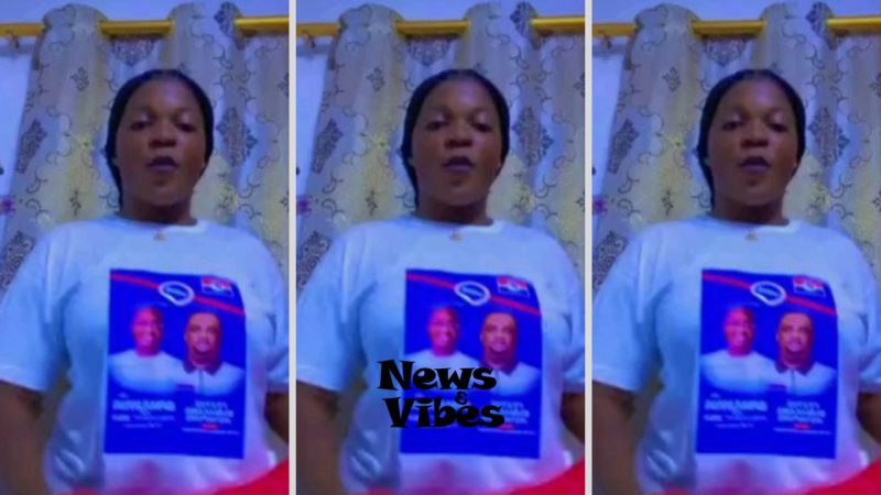 (Video) Lady poisoned after predicting that NPP will win election in TikTok video