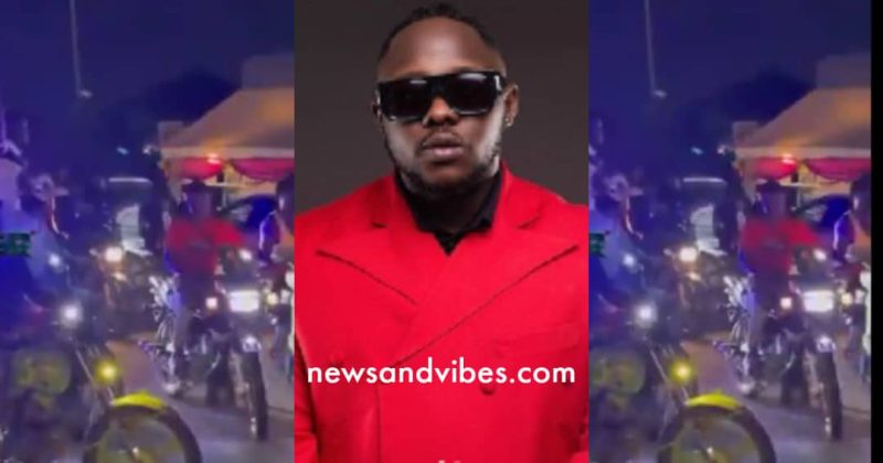 (Video) Thousands welcome Medikal back to Ghana after successful Indigo O2 show in London