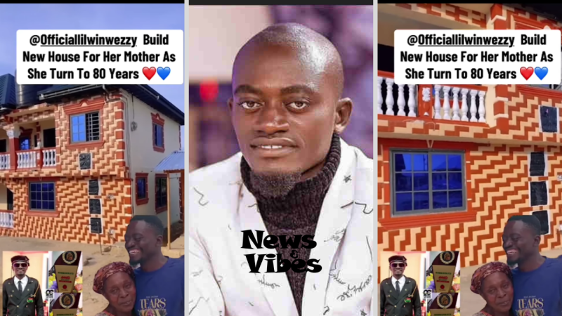 Watch Lil Win surprise his mother with beautiful house on 80th birthday