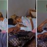 Watch lady celebrate graduation with bedridden boyfriend