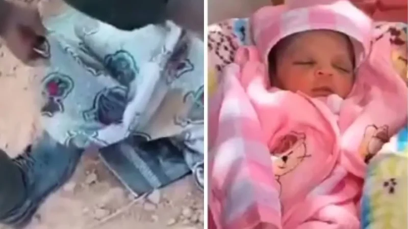 Farmer Discovers Baby Buried Alive While Working on Farmland