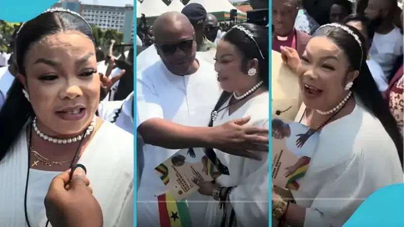 Agradaa Melts After Encounter With John Mahama