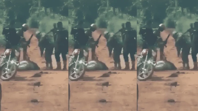 Military and Anti-Galamsey Forces  Brutalise Young Man