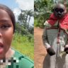 (Video) Masquerade Stops Woman to Demand Her Phone Number