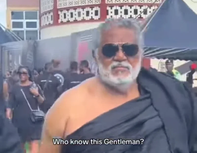 JJ Rawlings Double Spotted at Funeral Grounds