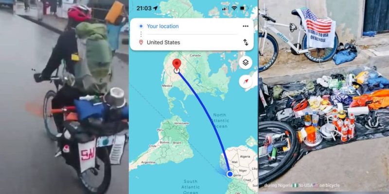 Nigerian Man Attempts Bicycle Ride to USA—Social Media Goes Wild